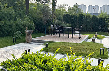 鄭州天倫莊園160平米別墅庭院設(shè)計(jì)