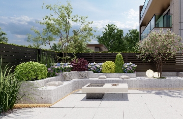 美林上苑98平私家庭院設(shè)計(jì)