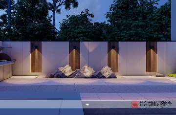 美林上苑110平私家庭院設(shè)計(jì)