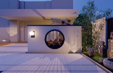 美林上苑110平私家庭院設(shè)計(jì)