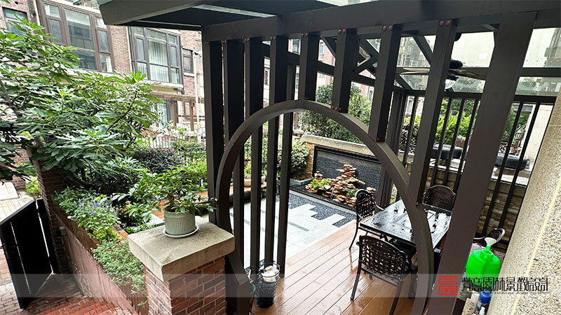 鄭州天倫莊園32㎡庭院設(shè)計(jì)