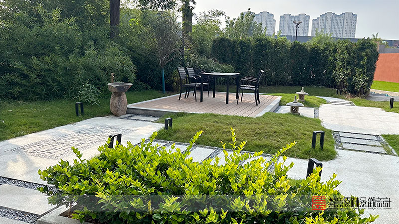 鄭州天倫莊園160平米別墅庭院設(shè)計(jì)