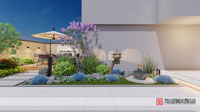 安陽(yáng)96㎡私家庭院設(shè)計(jì)