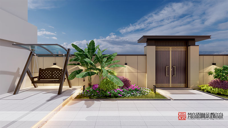 安陽(yáng)96㎡私家庭院設(shè)計(jì)