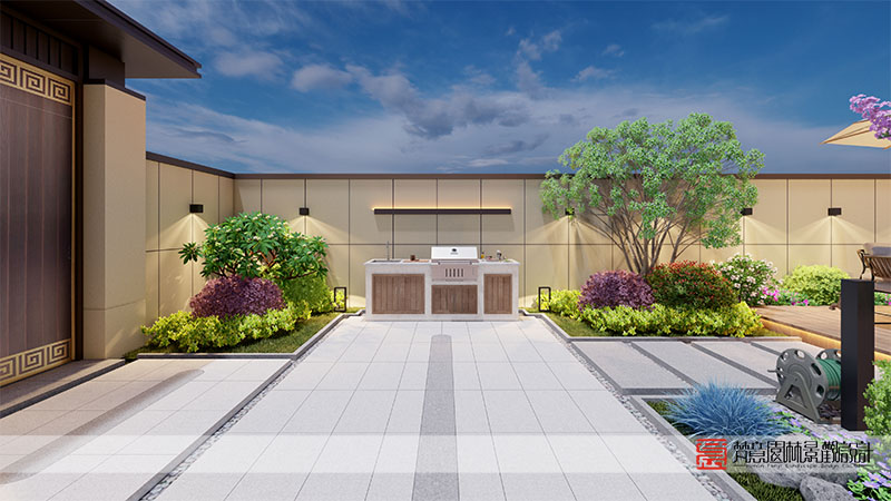 安陽(yáng)96㎡私家庭院設(shè)計(jì)