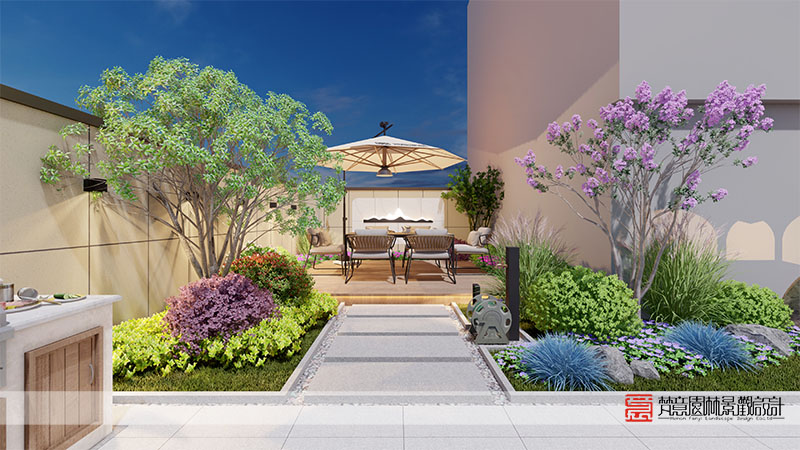 安陽(yáng)96㎡私家庭院設(shè)計(jì)