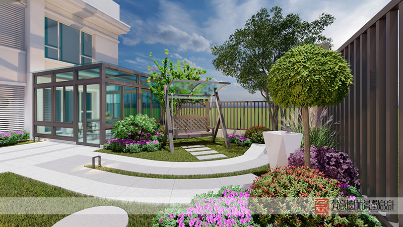 鄭州正商河峪洲207㎡庭院設(shè)計(jì)