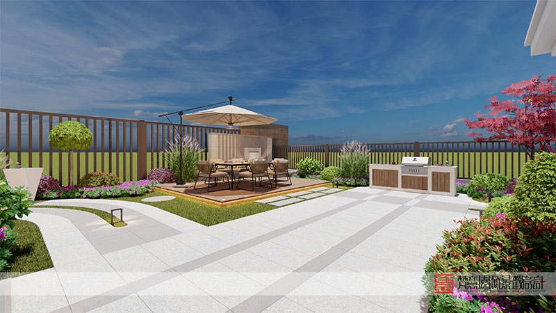 鄭州正商河峪洲207㎡庭院設(shè)計(jì)