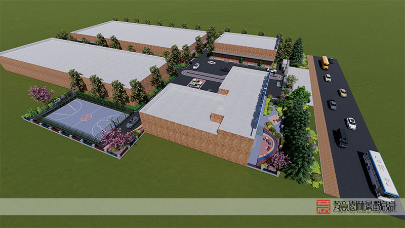 鄭州歐曼諦美業(yè)教育學(xué)校景觀設(shè)計 鄭州歐曼諦美業(yè)教育學(xué)校景觀設(shè)計