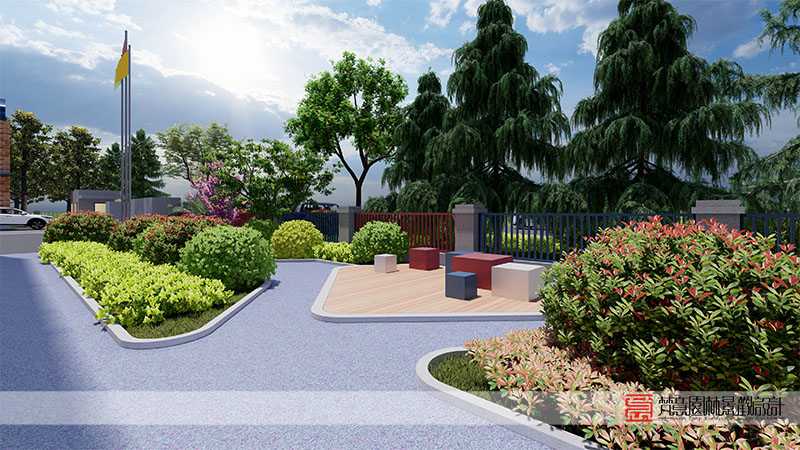 鄭州歐曼諦美業(yè)教育學(xué)校景觀設(shè)計 鄭州歐曼諦美業(yè)教育學(xué)校景觀設(shè)計