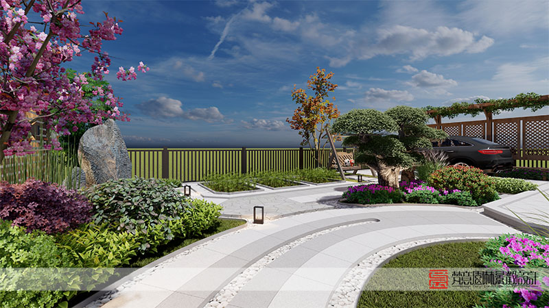 鄭州聯(lián)通小區(qū)210平米庭院設(shè)計(jì)