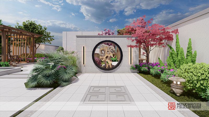 鄭州花園新村別墅庭院設(shè)計