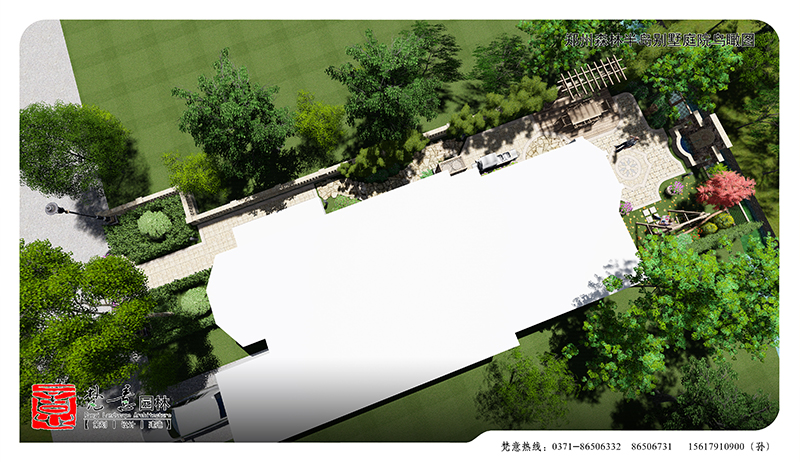 建業(yè)森林半島別墅庭院設(shè)計(jì),別墅庭院設(shè)計(jì)