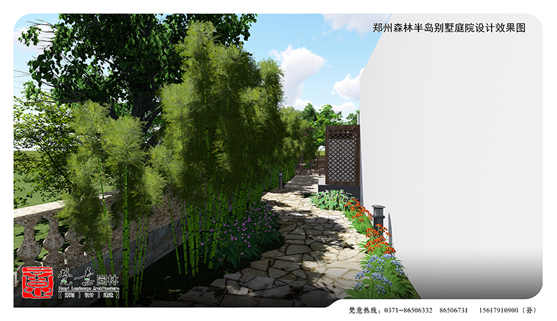 建業(yè)森林半島別墅庭院設(shè)計(jì),別墅庭院設(shè)計(jì)