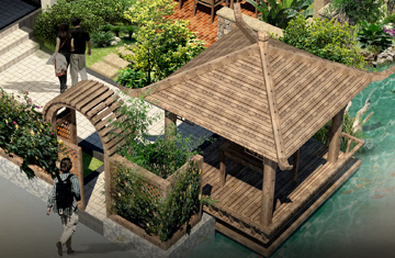 鄭州順馳第一大街私家庭院設(shè)計