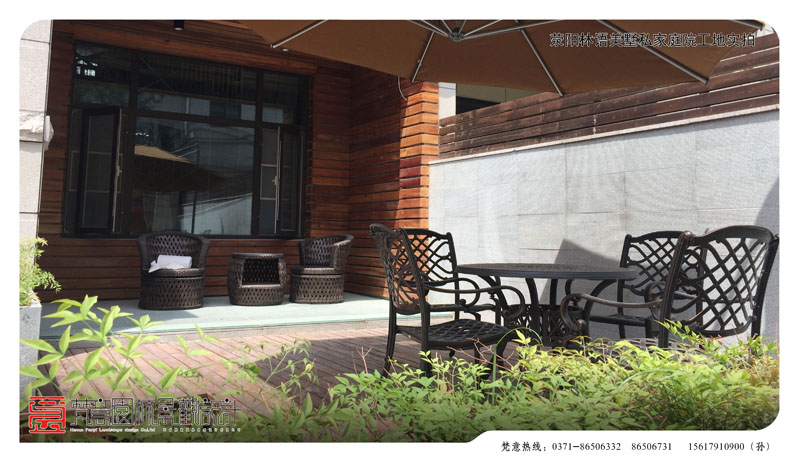 鄭州私家庭院設(shè)計,林語美墅私家庭院你設(shè)計