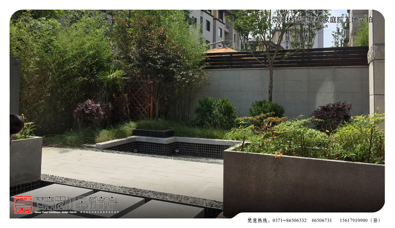 鄭州私家庭院設(shè)計,林語美墅私家庭院你設(shè)計
