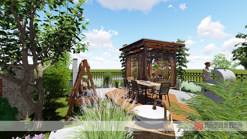 鄭州庭院設(shè)計,登封庭院設(shè)計,天和英倫莊園庭院設(shè)計