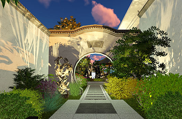 鄭州別墅庭院設(shè)計——新密素心園