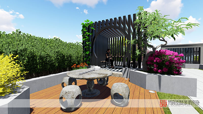 新鄉(xiāng)庭院設(shè)計,新鄉(xiāng)恒大金碧天下別墅庭院設(shè)計