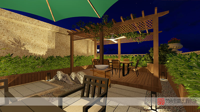 新鄉(xiāng)屋頂花園設計,自建房屋頂花園設計