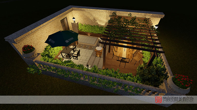 新鄉(xiāng)屋頂花園設計,自建房屋頂花園設計