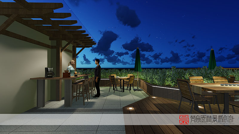 鄭州屋頂花園設(shè)計,鄭州六和集團屋頂花園設(shè)計