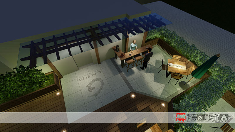 鄭州屋頂花園設(shè)計,鄭州六和集團屋頂花園設(shè)計