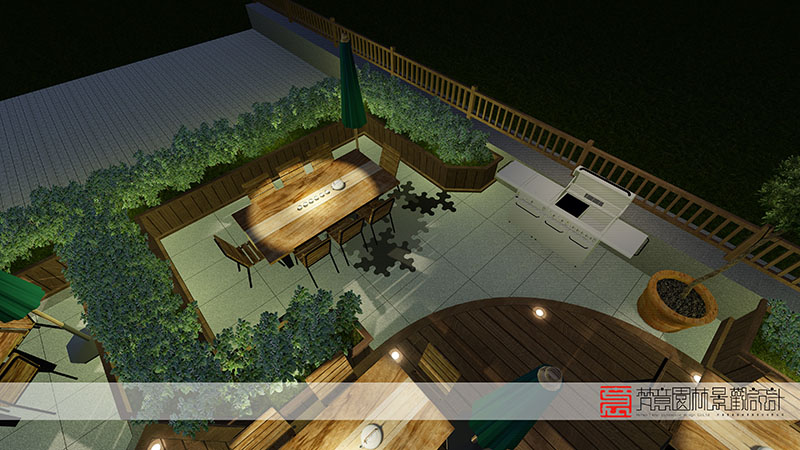 鄭州屋頂花園設(shè)計,鄭州六和集團屋頂花園設(shè)計