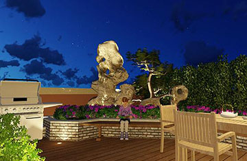 鄭州別墅花園設(shè)計案例——天倫莊園