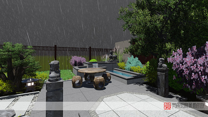 鄭州庭院設(shè)計(jì),鄭州萬科天倫紫臺(tái)庭院設(shè)計(jì)