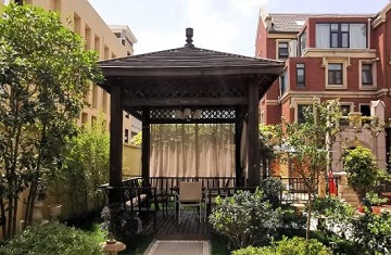 鄭州天倫莊園別墅花園設(shè)計施工