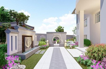 開封庭院設(shè)計——尉氏自建別墅庭院設(shè)計