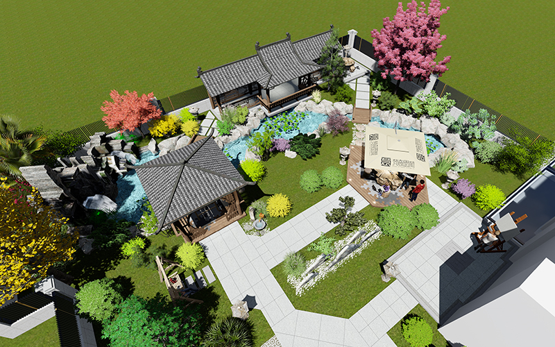 鄭州別墅庭院設(shè)計