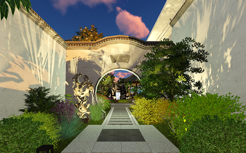 鄭州別墅庭院設(shè)計