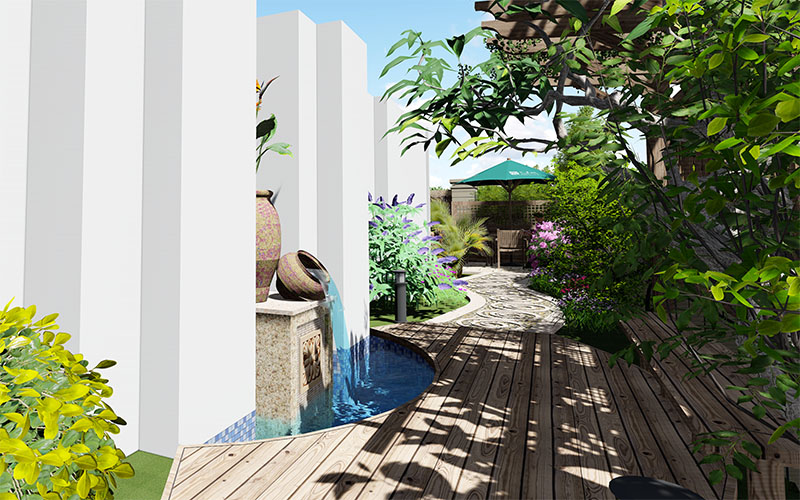 鄭州別墅庭院設(shè)計,鄭州庭院設(shè)計