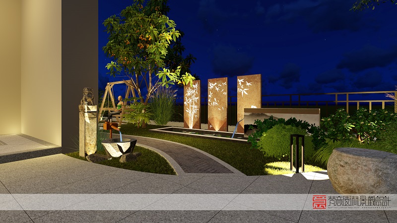 鄭州庭院設(shè)計,庭院景觀照明